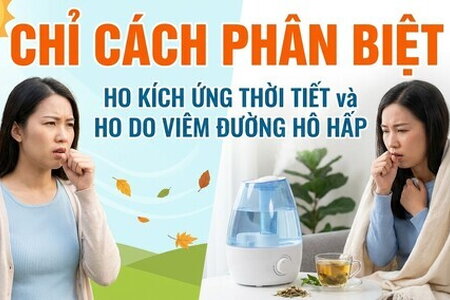 Chỉ cách phân biệt ho kích ứng thời tiết và ho do viêm đường hô hấp