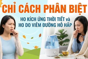 Chỉ cách phân biệt ho kích ứng thời tiết và ho do viêm đường hô hấp