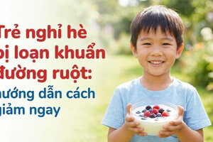 Trẻ nghỉ hè bị loạn khuẩn đường ruột: hướng dẫn cách giảm ngay