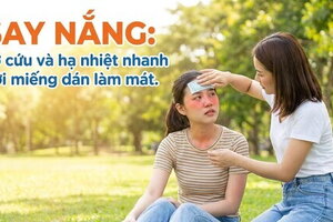 Say nắng: sơ cứu và hạ nhiệt nhanh với miếng dán làm mát