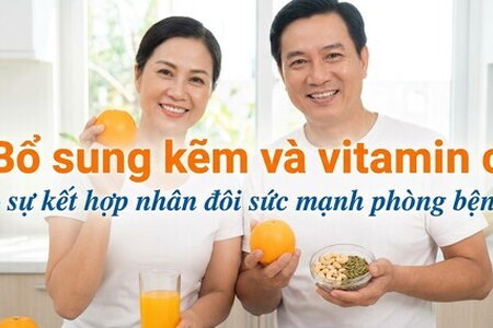 Bổ sung kẽm và vitamin c – sự kết hợp nhân đôi sức mạnh phòng bện