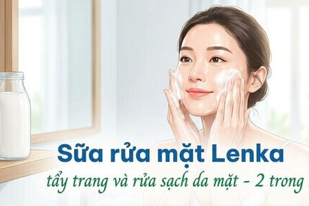 Sữa rửa mặt Lenka: tẩy trang và rửa sạch da mặt - 2 trong 1
