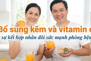 Bổ sung kẽm và vitamin c – sự kết hợp nhân đôi sức mạnh phòng bện