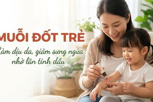 Muỗi đốt trẻ: làm dịu da, giảm sưng ngứa nhờ lăn tinh dầu