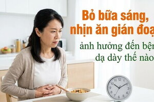 Bỏ bữa sáng, nhịn ăn gián đoạn ảnh hưởng đến bệnh dạ dày thế nào?