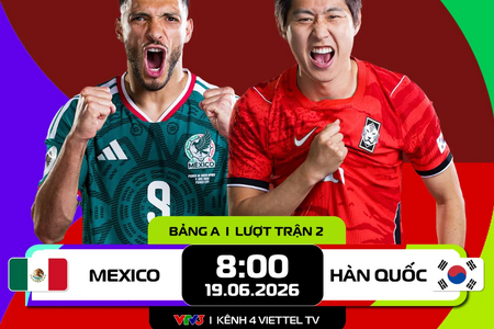 Lịch thi đấu và phát sóng trực tiếp World Cup 2026 trên VTV ngày 19/6