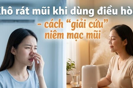 Khô rát mũi khi dùng điều hòa - cách "giải cứu" niêm mạc mũi