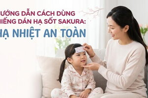 Hướng dẫn cách dùng miếng dán hạ sốt Sakura: hạ nhiệt an toàn