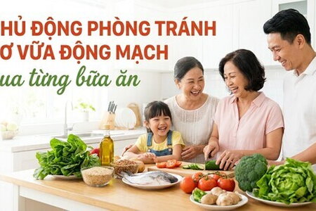 Chủ động phòng tránh xơ vữa động mạch qua từng bữa ăn