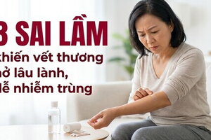 3 sai lầm khiến vết thương hở lâu lành, dễ nhiễm trùng