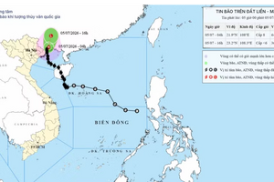 Bão số 1 di chuyển chậm, gây mưa to đến rất to