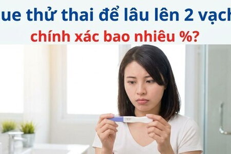 Que thử thai để lâu lên 2 vạch: chính xác bao nhiêu %?