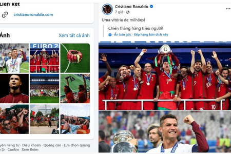 Cristiano Ronaldo bị cộng đồng mạng châm biếm vì bài đăng trên Facebook