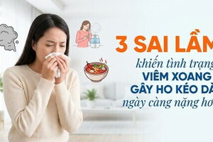3 sai lầm khiến tình trạng viêm xoang gây ho kéo dài ngày càng nặng