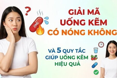 Giải mã uống kẽm có nóng không và 5 quy tắc giúp uống kẽm hiệu quả
