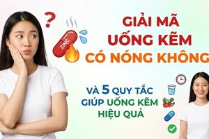 Giải mã uống kẽm có nóng không và 5 quy tắc giúp uống kẽm hiệu quả