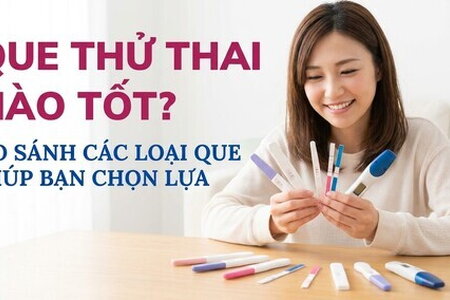 Que thử thai nào tốt? so sánh các loại que giúp bạn chọn lựa