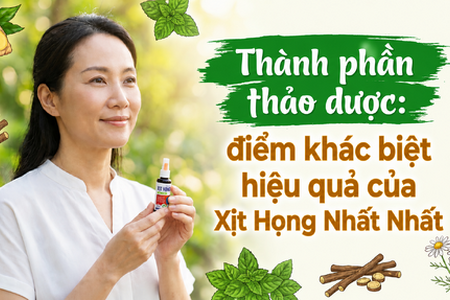 Thành phần thảo dược: điểm khác biệt hiệu quả của Xịt Họng Nhất Nhất