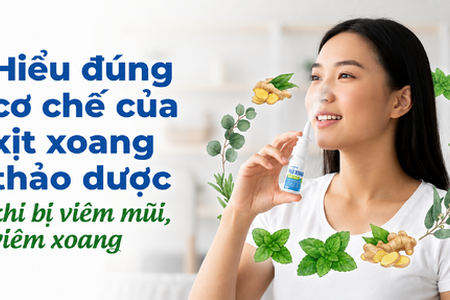Hiểu đúng cơ chế của xịt xoang thảo dược khi bị viêm mũi, viêm xoang