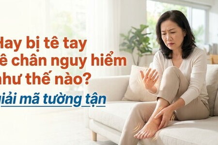 Hay bị tê tay tê chân nguy hiểm như thế nào? giải mã tường tận