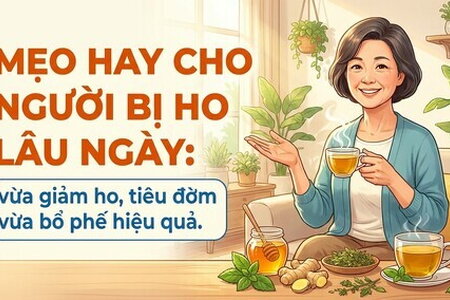 Mẹo hay cho người bị ho lâu ngày: vừa giảm ho, tiêu đờm vừa bổ phế