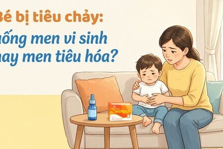 Bé bị tiêu chảy: uống men vi sinh hay men tiêu hóa?