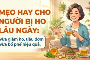Mẹo hay cho người bị ho lâu ngày: vừa giảm ho, tiêu đờm vừa bổ phế