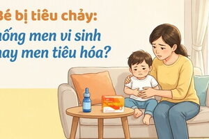 Bé bị tiêu chảy: uống men vi sinh hay men tiêu hóa?