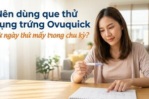 Nên dùng que thử rụng trứng Ovuquick từ ngày thứ mấy trong chu kỳ?