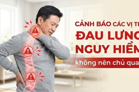 Cảnh báo các vị trí đau lưng nguy hiểm không nên chủ quan