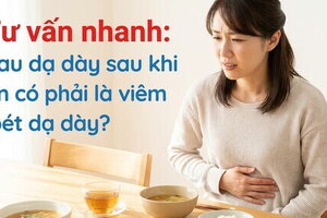 Tư vấn nhanh: đau dạ dày sau khi ăn có phải là viêm loét dạ dày?