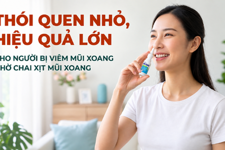 Thói quen nhỏ, hiệu quả lớn cho người bị viêm mũi xoang