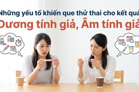 Những yếu tố khiến que thử thai kết quả dương tính, giả âm tính giả