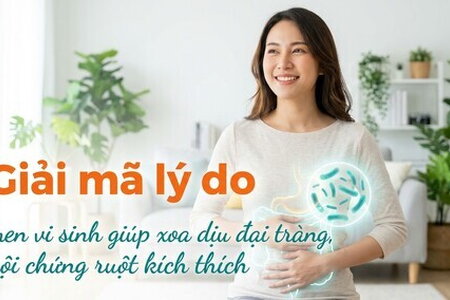 Lý do men vi sinh giúp xoa dịu đại tràng, hội chứng ruột kích thích