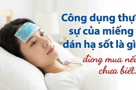 Công dụng thực sự của miếng dán hạ sốt là gì? đừng mua nếu chưa biết