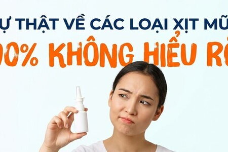 Sự thật về các loại xịt mũi: 90% không hiểu rõ