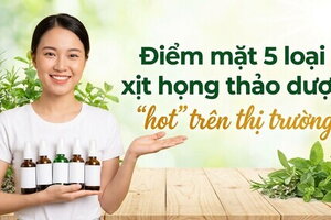 Điểm mặt 5 loại xịt họng thảo dược "hot" trên thị trường