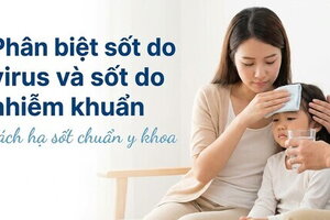 Phân biệt sốt do virus và sốt do nhiễm khuẩn cách hạ sốt chuẩn y khoa