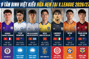 9 tân binh Việt kiều tại V.League 2026/2027 gồm những ai, có gì đáng chú ý?