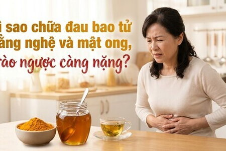 Vì sao chữa đau bao tử bằng nghệ và mật ong, trào ngược càng nặng?