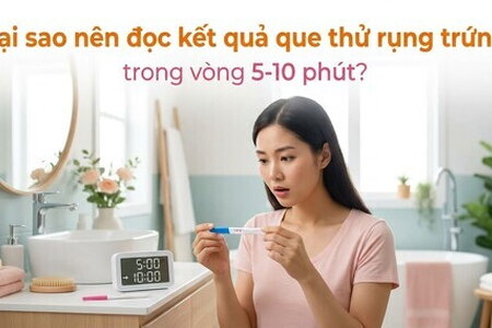 Tại sao nên đọc kết quả que thử rụng trứng trong vòng 5-10 phút?