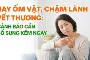 Hay ốm vặt, chậm lành vết thương: cảnh báo cần bổ sung kẽm ngay