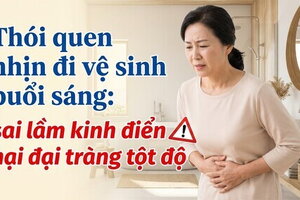 Thói quen nhịn đi vệ sinh buổi sáng: sai lầm kinh điển hại đại tràng