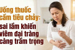 Uống thuốc cầm tiêu chảy sai lầm khiến viêm đại tràng càng trầm trọng
