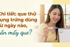 Chi tiết: que thử rụng trứng dùng từ ngày nào, cần mấy que?