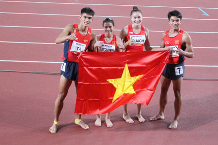 Điền kinh Việt Nam giành HCĐ nghẹt thở ở ASIAD 2026: Bản lĩnh vượt qua 'dàn sao' nhập tịch