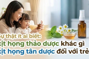 Ít ai biết: xịt họng thảo dược khác gì xịt họng tân dược đối với trẻ?