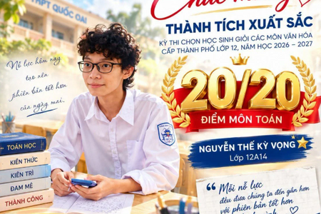 Thủ khoa thi học sinh giỏi Toán Hà Nội 2026 có cái tên 
