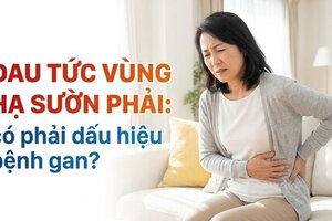 Đau tức vùng hạ sườn phải: có phải dấu hiệu bệnh gan?