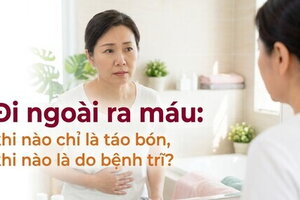 Đi ngoài ra máu: khi nào chỉ là táo bón, khi nào là do bệnh trĩ?